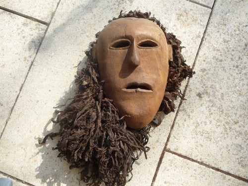 Antike maske holz - holz, mit