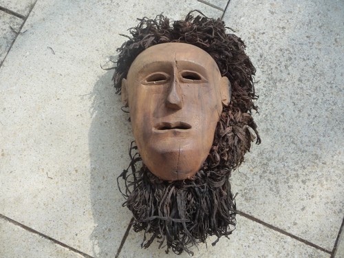 Antike maske holz mit - antike,