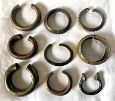 9 antike Manillen aus Afrika