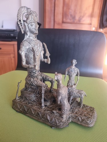 Afrikanische bronzefigur - afrikanische,