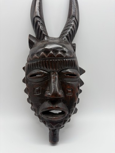 Afrikanische holzmaske mit - holzmaske,