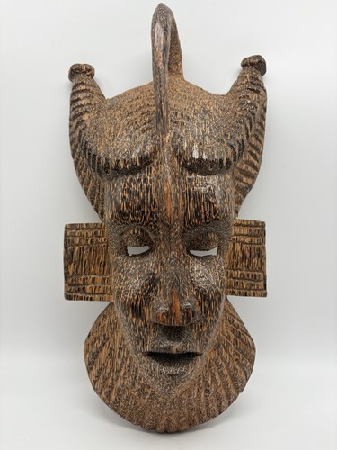 Afrikanische antike holzmaske - ,