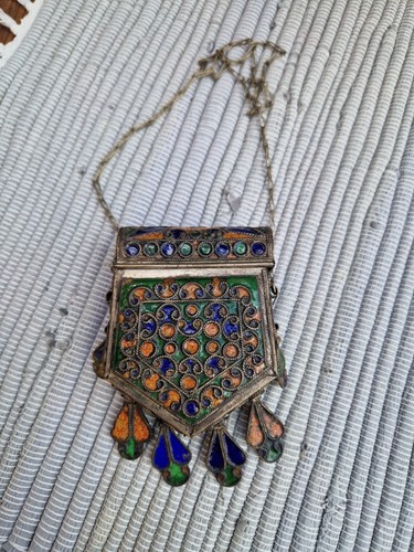Antikes berber amulett - amulett, silber