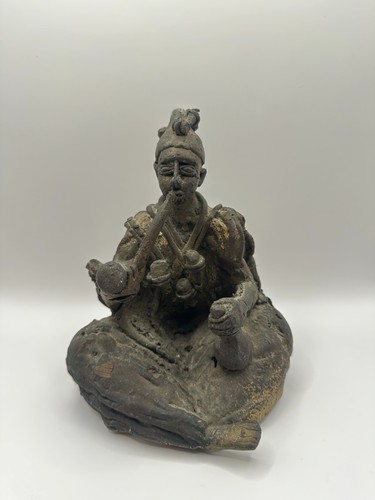 Bronze skulptur sitzender - bronze,