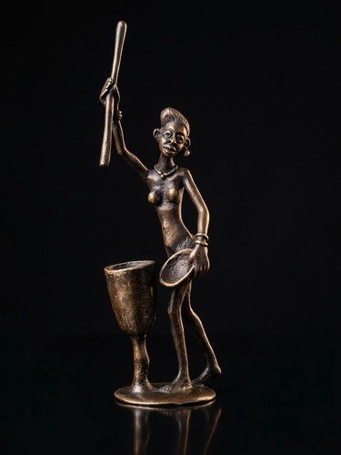 Afrikanische skulptur bronze - afrikanische,